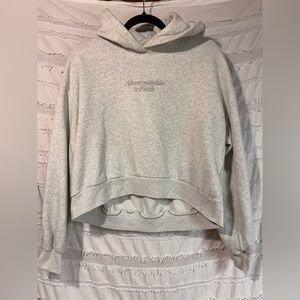 Abercrombie & Fitch cropped popover hoodie